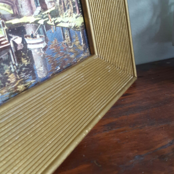 FRANKLIN PICTURE FRAME CO Wall Decor Vintage Framed Franklin Foil